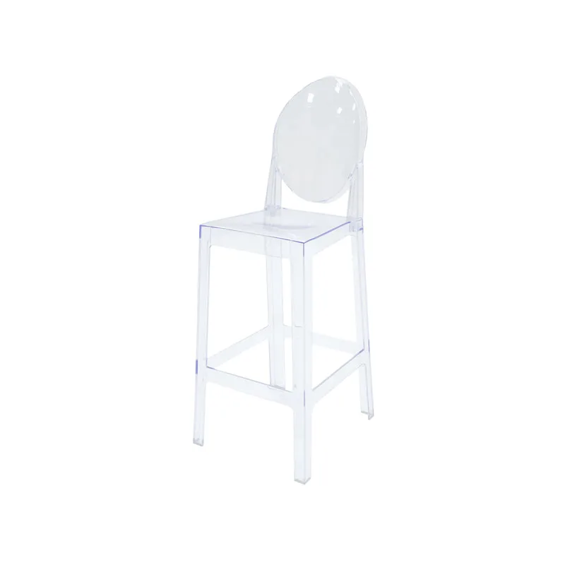 F-BS106-CL Ghost barstool in clear acrylic