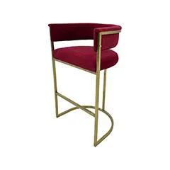 Everly Barstool - Dark Red ​F-BS109-DR