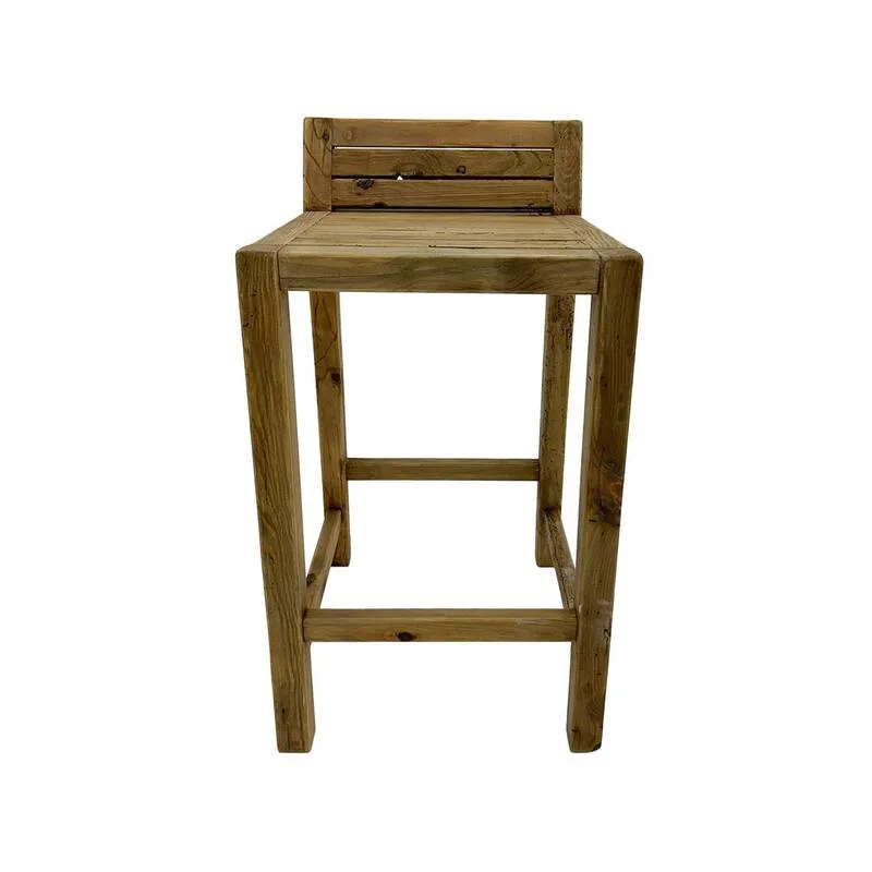 F-BS125-NW Tucker barstool in natural solid wood​
