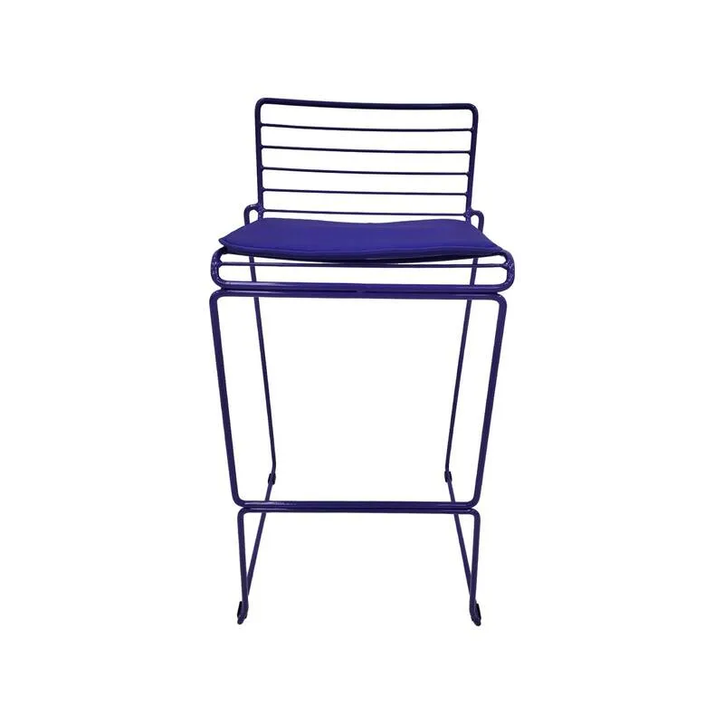 F-BS126-PR Isla barstool with purple metal frame