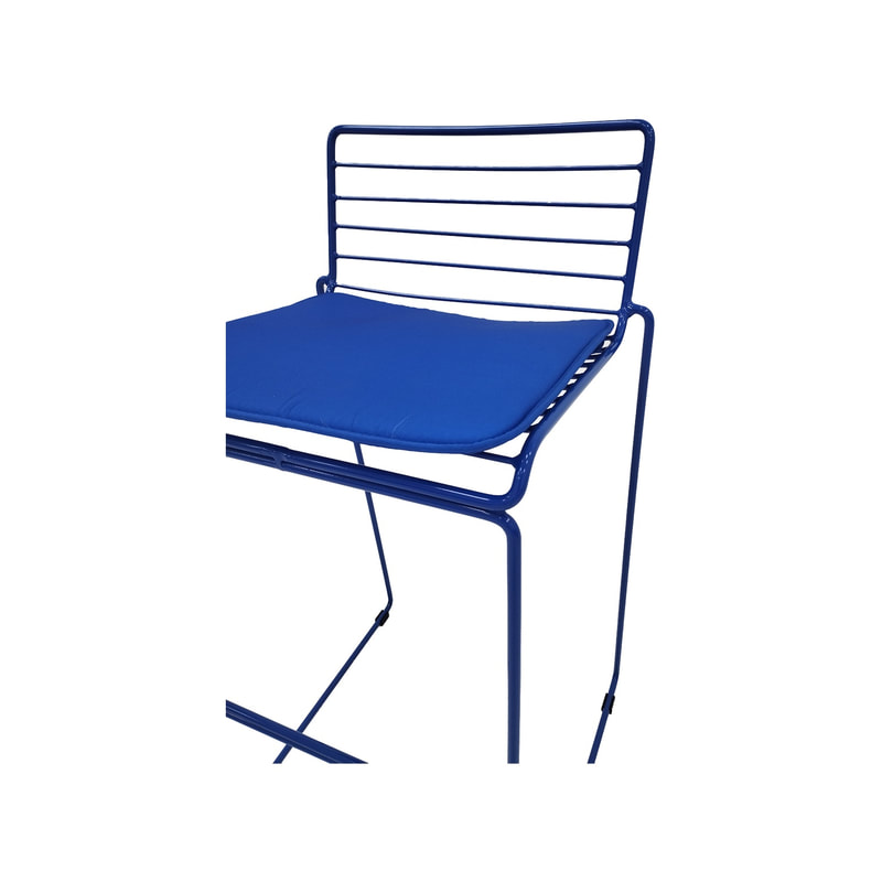 F-BS126-RB Isla barstool with royal blue metal frame