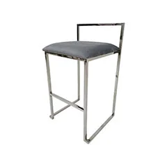 Marley Barstool - Silver ​F-BS128-SI