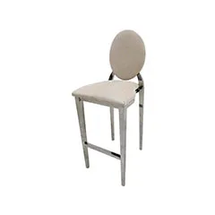 Silver Dior Barstool - Cream ​F-BS132-CR