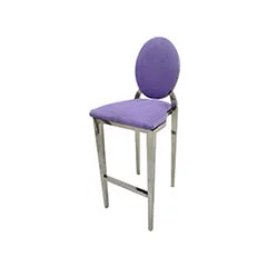 Silver Dior Barstool - Lilac F-BS132-LL