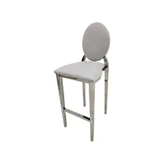 Silver Dior barstool - Silver F-BS132-SI