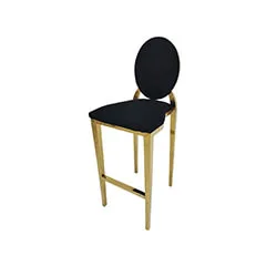 Gold Dior Barstool - Black F-BS133-BL