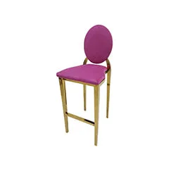 Gold Dior Barstool - Hot Pink F-BS133-HP