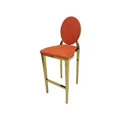 Gold Dior Barstool - Orange F-BS133-OR