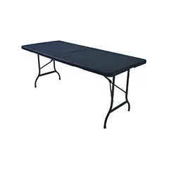 6ft Rectangular Banquet Table - Type 2 - Black F-BT102-BL