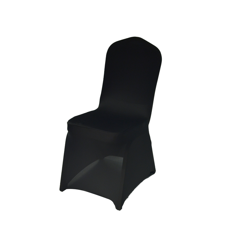 F-BX101-BL Type 1 chair cover in black stretch fabric