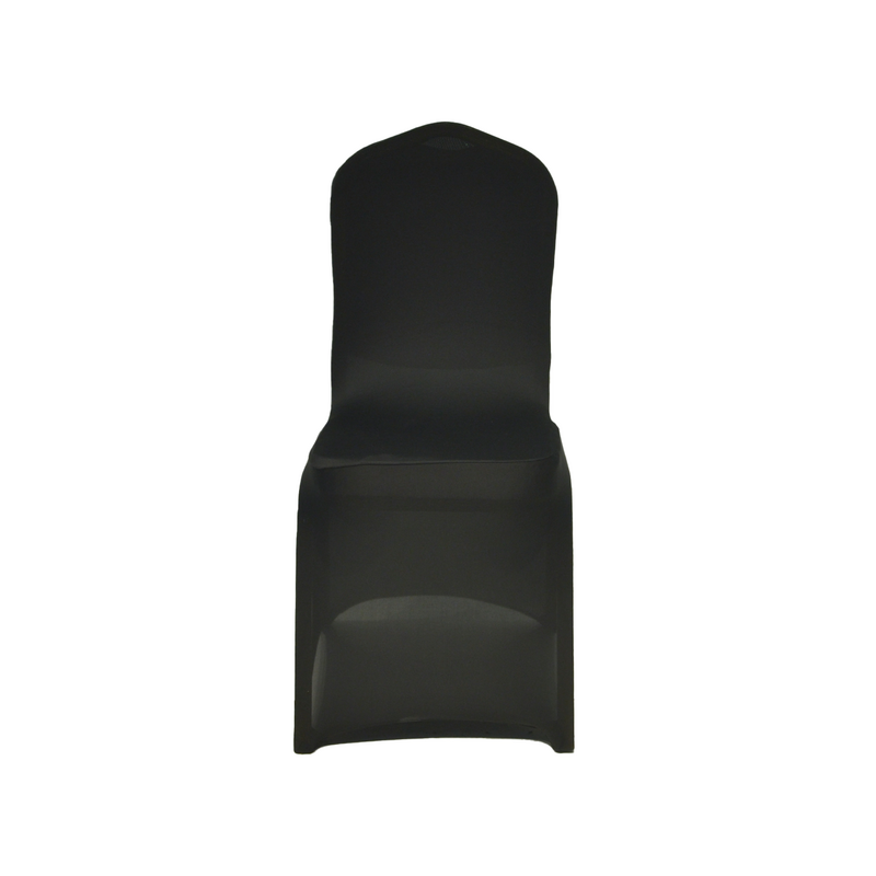F-BX101-BL Type 1 chair cover in black stretch fabric