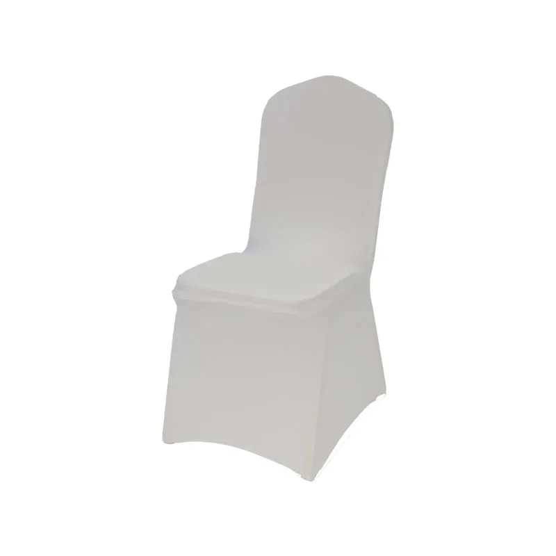 F-BX102-WH Type 1 chair cover in white stretch fabric