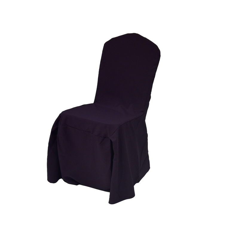F-BX107-PR Type 7 chair cover in purple fabric