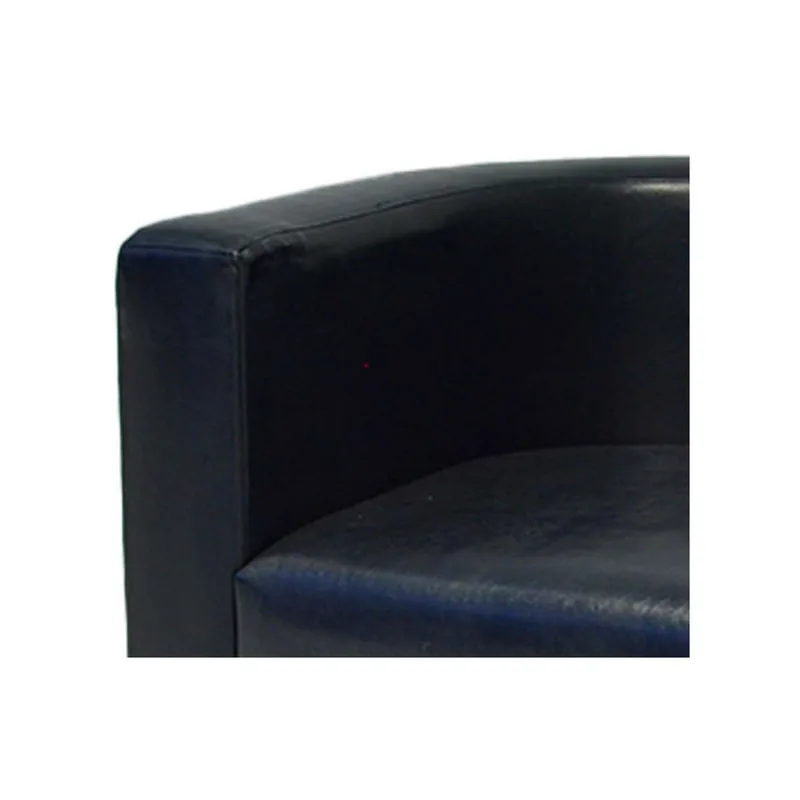 F-CC104-BL German club chair in black leatherette