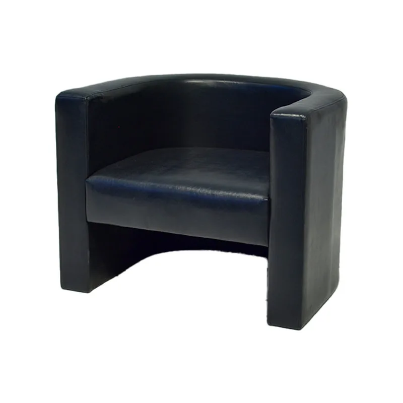 F-CC104-BL German club chair in black leatherette