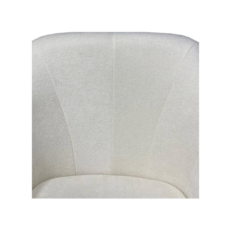 F-CC112-CR Harper club chair in cream fabric with black legs