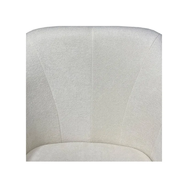 F-CC112-CR Harper club chair in cream fabric with black legs