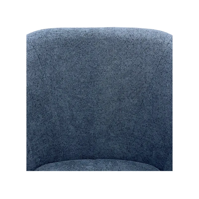 F-CC112-GY Harper club chair in grey fabric with wooden legs