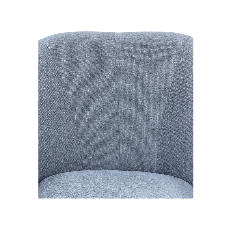 F-CC112-GY Harper club chair in grey fabric with black legs