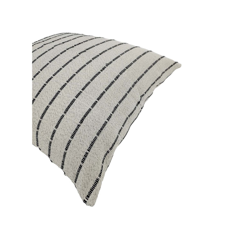 F-CE201-BC Fennco cushion in Black and cream fabric