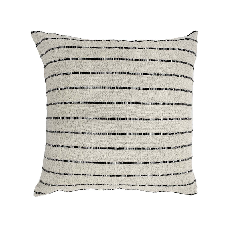 F-CE201-BC Fennco cushion in Black and cream fabric