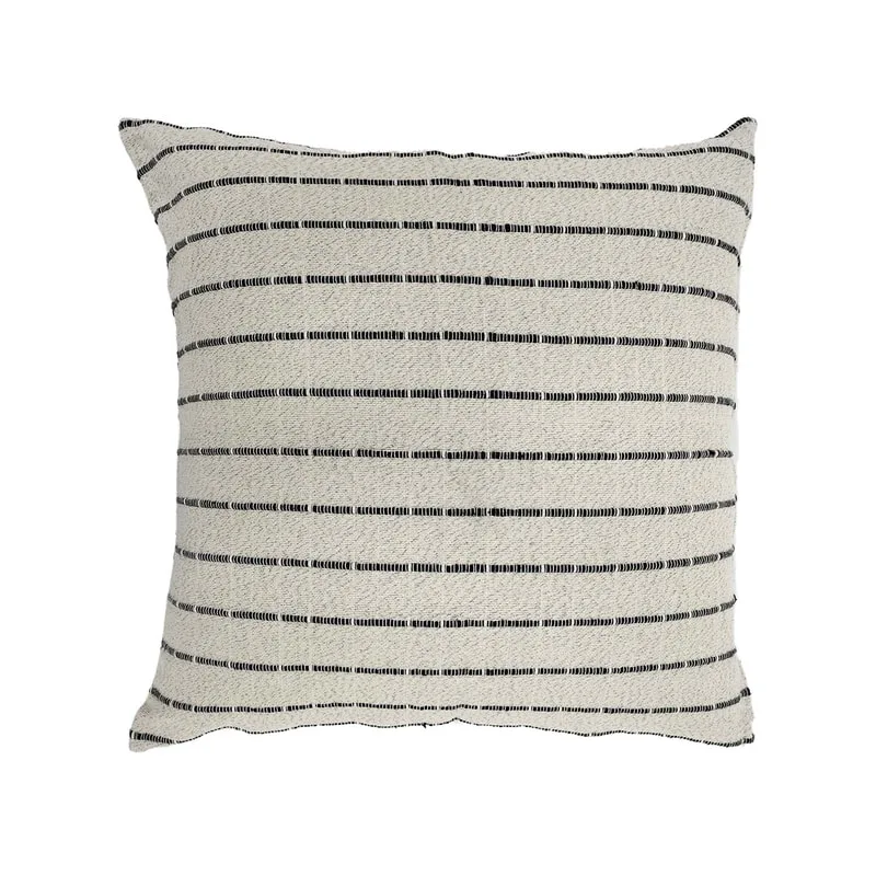 F-CE201-BC Fennco cushion in Black and cream fabric