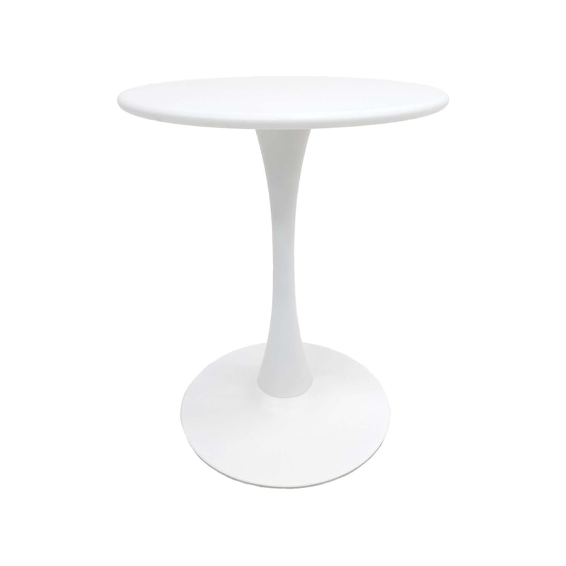 F-CF104-WH Decyn round metal table in white 