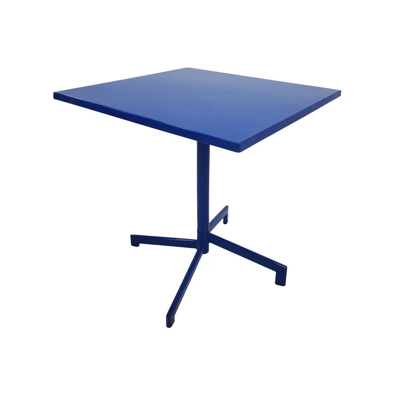 F-CF147-RB Austin cafe table in royal blue powder coated finish with folding top