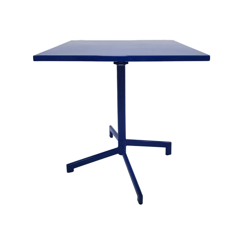 F-CF147-RB Austin cafe table in royal blue powder coated finish with folding top