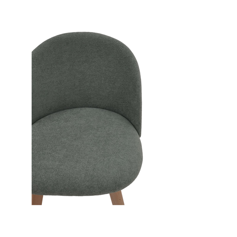 F-CH101-SG Franklin chair in sage green fabric with wooden legs