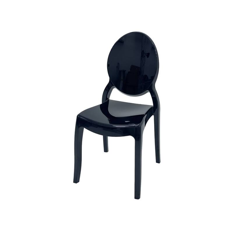 F-CH106-BL Ghost chair in black acrylic