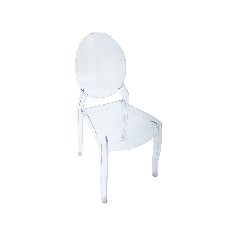 F-CH106-CL Ghost chair in clear acrylic