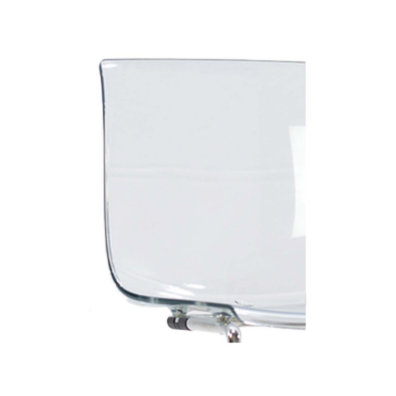 F-CH109-CL Tobias clear acrylic chair with metal frame
