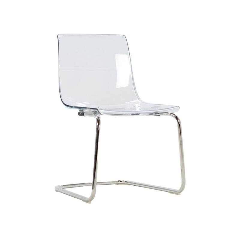 F-CH109-CL Tobias clear acrylic chair with metal frame