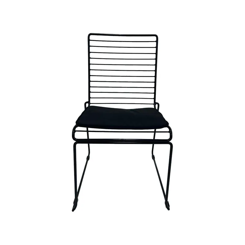 F-CH126-BL Isla chair with black metal frame