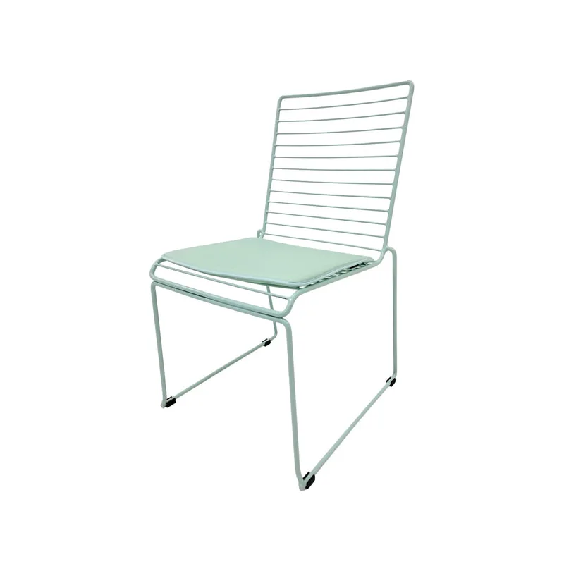 F-CH126-GM Isla chair with mint green metal frame