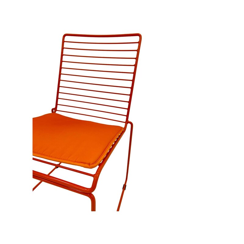 F-CH126-OR Isla chair with orange metal frame