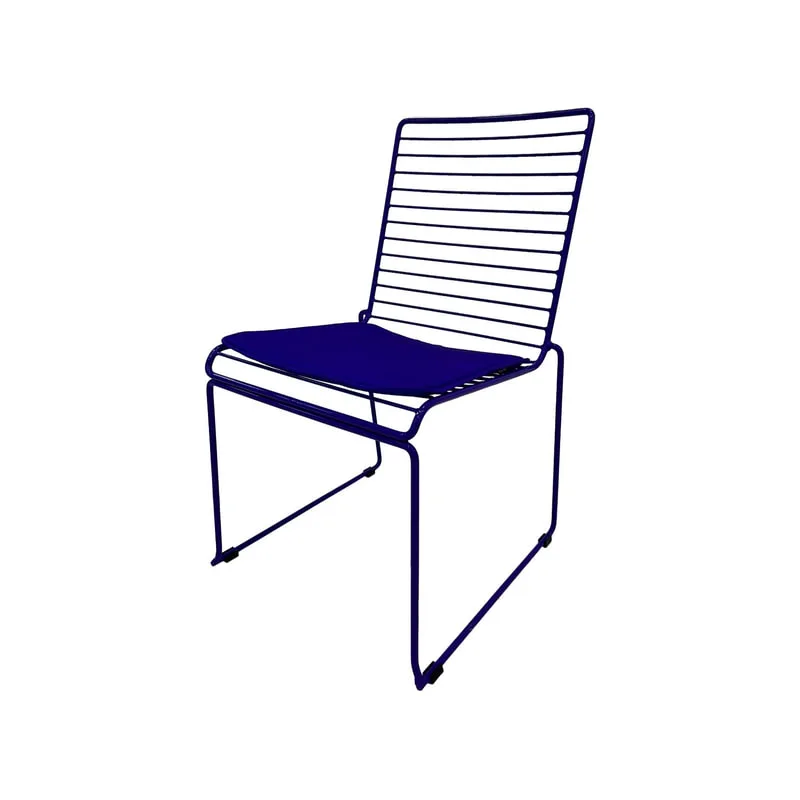 F-CH126-PR Isla chair with purple metal frame