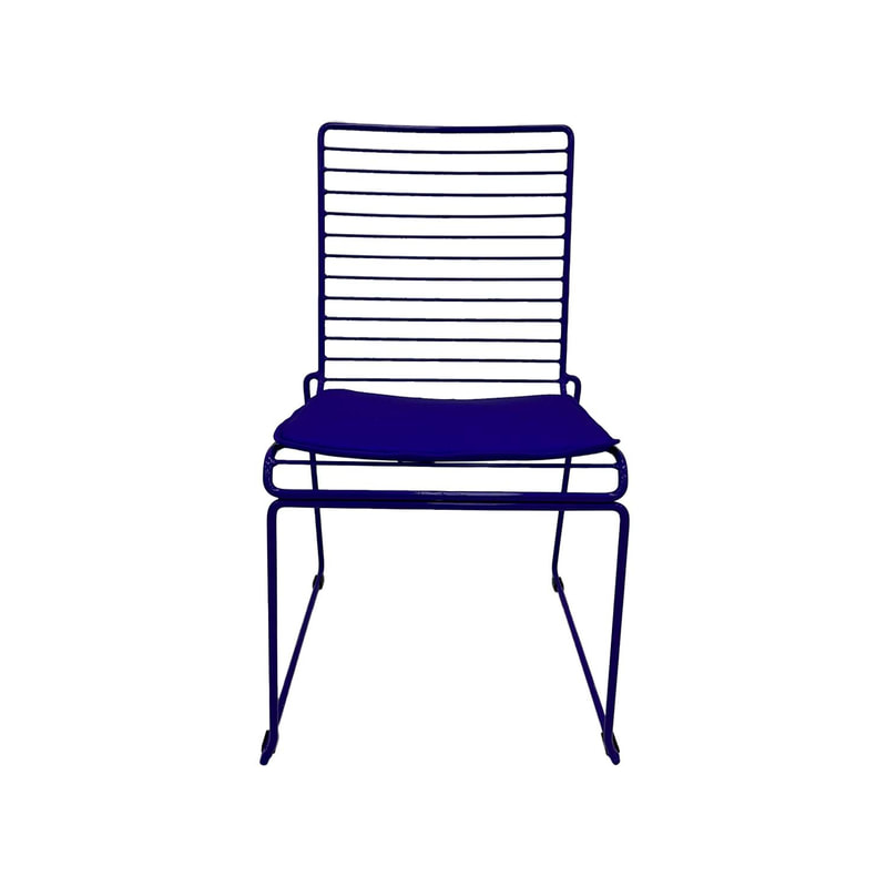 F-CH126-PR Isla chair with purple metal frame