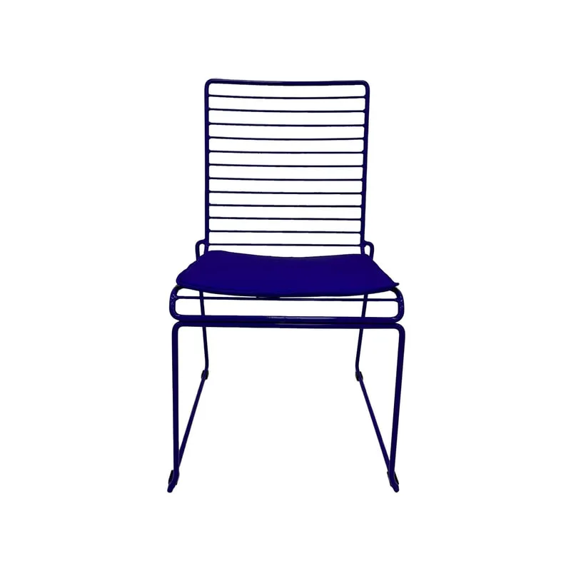 F-CH126-PR Isla chair with purple metal frame
