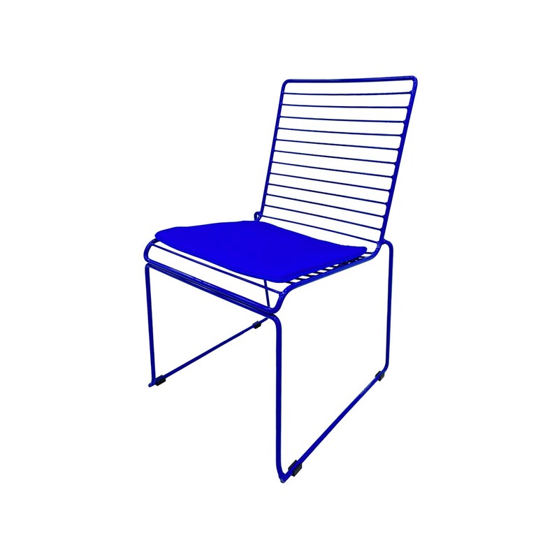 F-CH126-RB Isla chair with royal blue metal frame