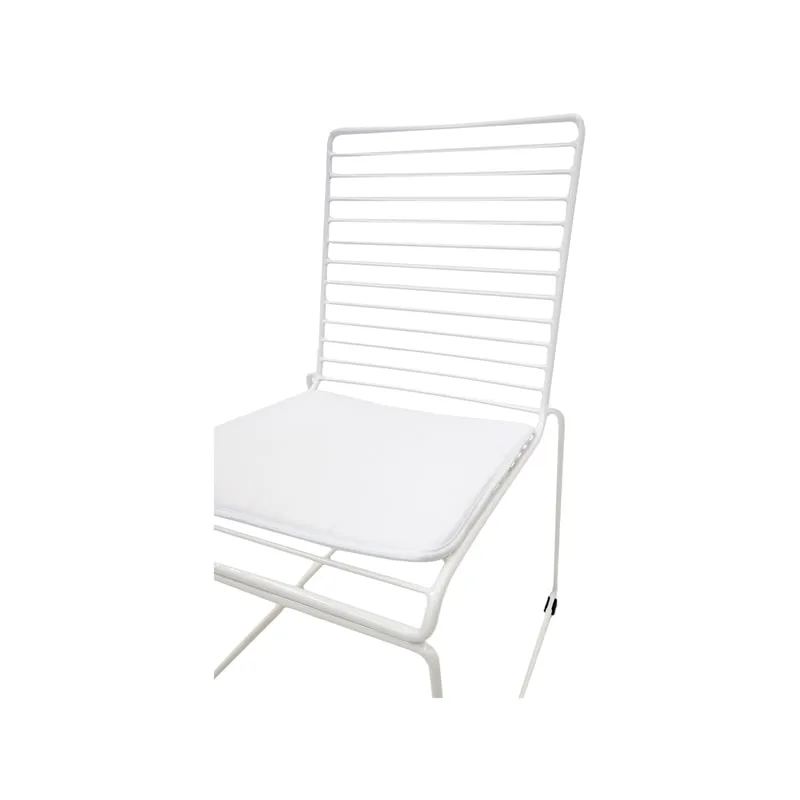 F-CH126-WH Isla chair with white metal frame