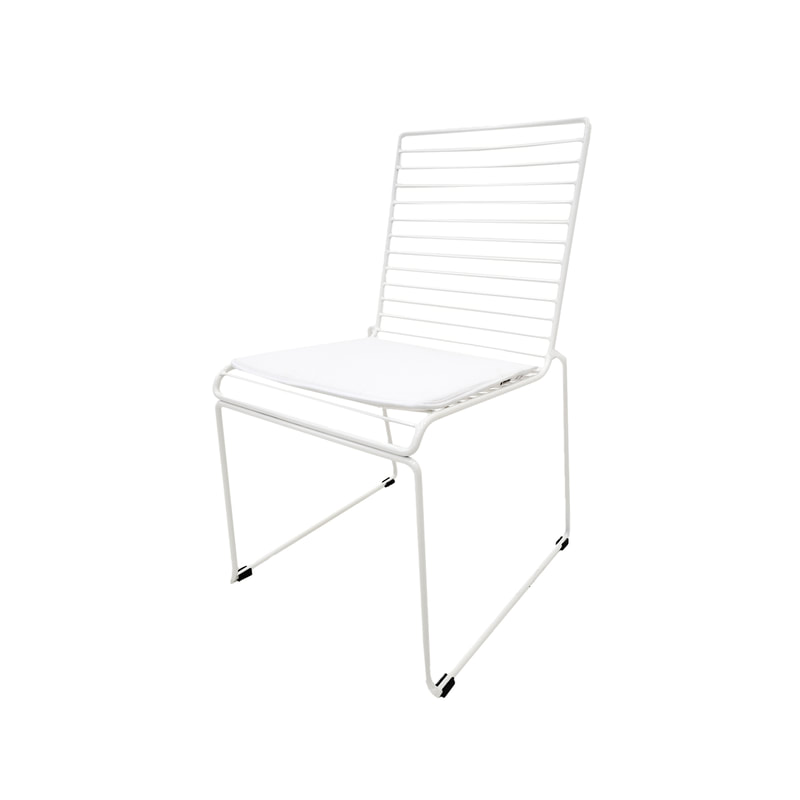 F-CH126-WH Isla chair with white metal frame