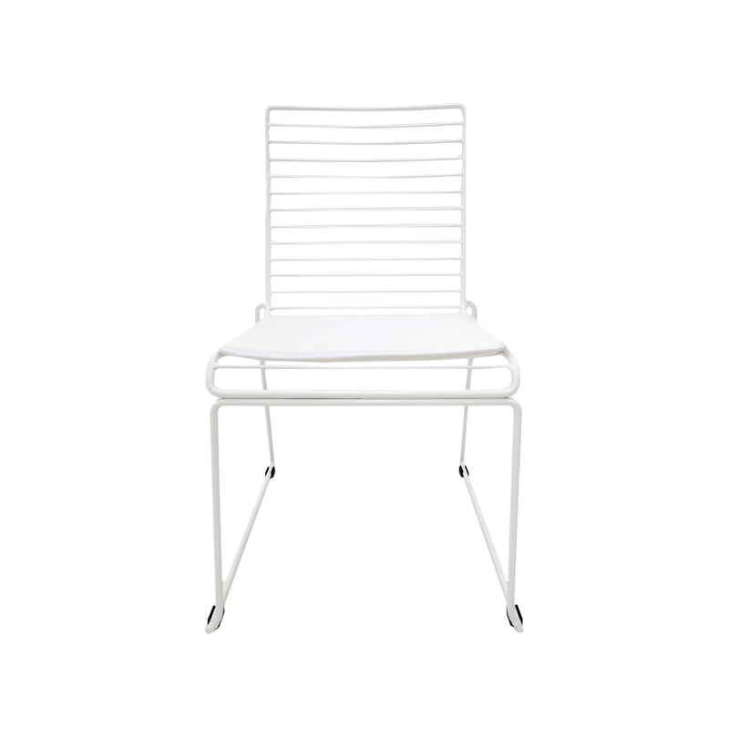 F-CH126-WH Isla chair with white metal frame
