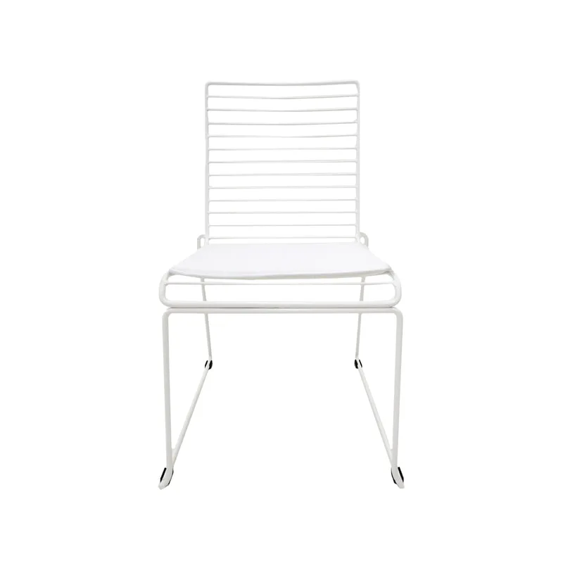 F-CH126-WH Isla chair with white metal frame
