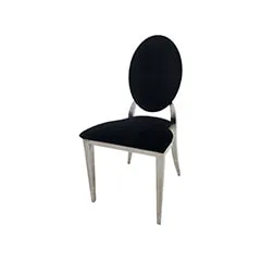Silver Dior Barstool - Black F-BS132-BL