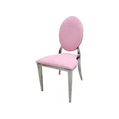 Silver Dior Barstool - Light Pink F-BS132-LP