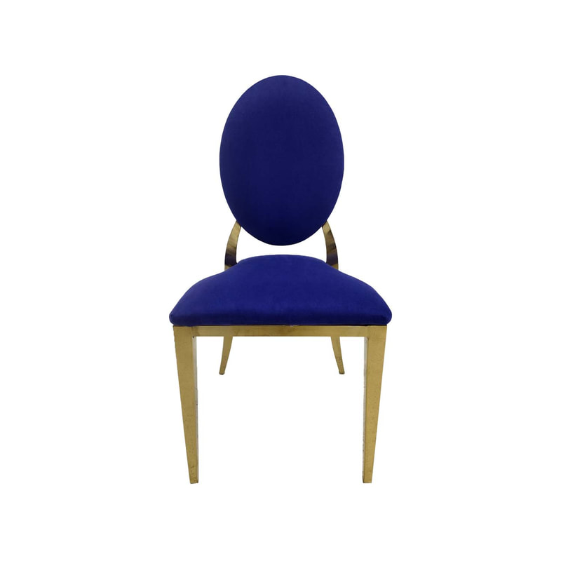 F-CH133-PR Gold Dior chair in purple fabric