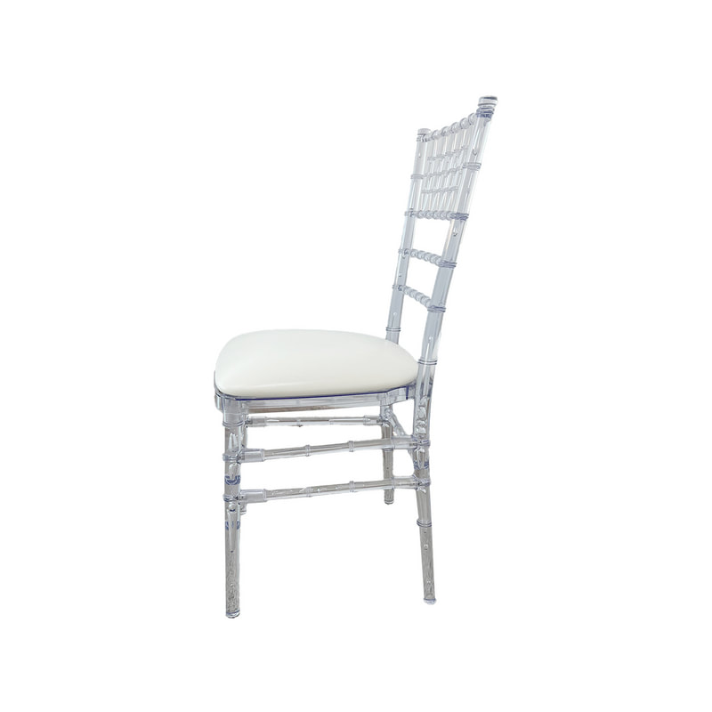 F-CH150-CL Tiffany Chair in clear acrylic  
