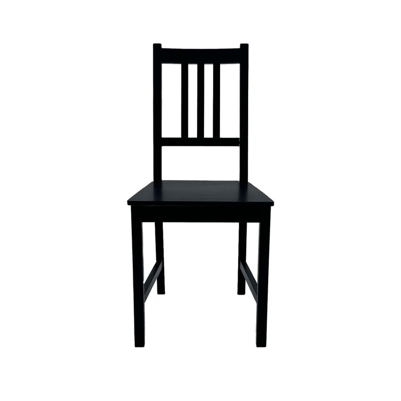 F-CH164-BL Stefan chair with black wooden frame